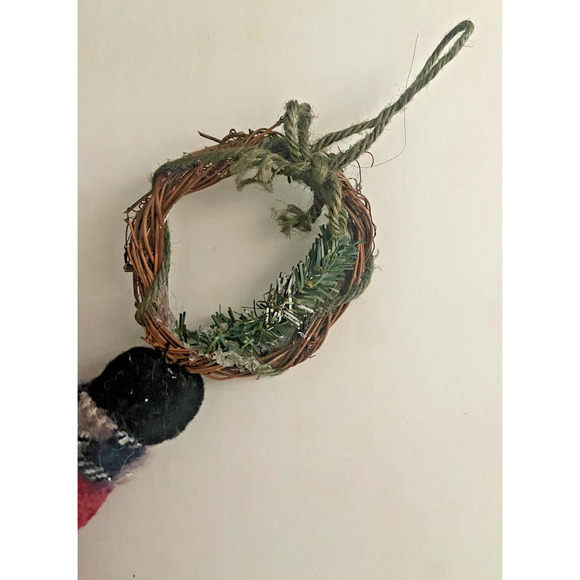 Rustic Plush Santa Christmas Collectible Ornaments, Set of 2, 10.5" to 14"H - Picture 9 of 13